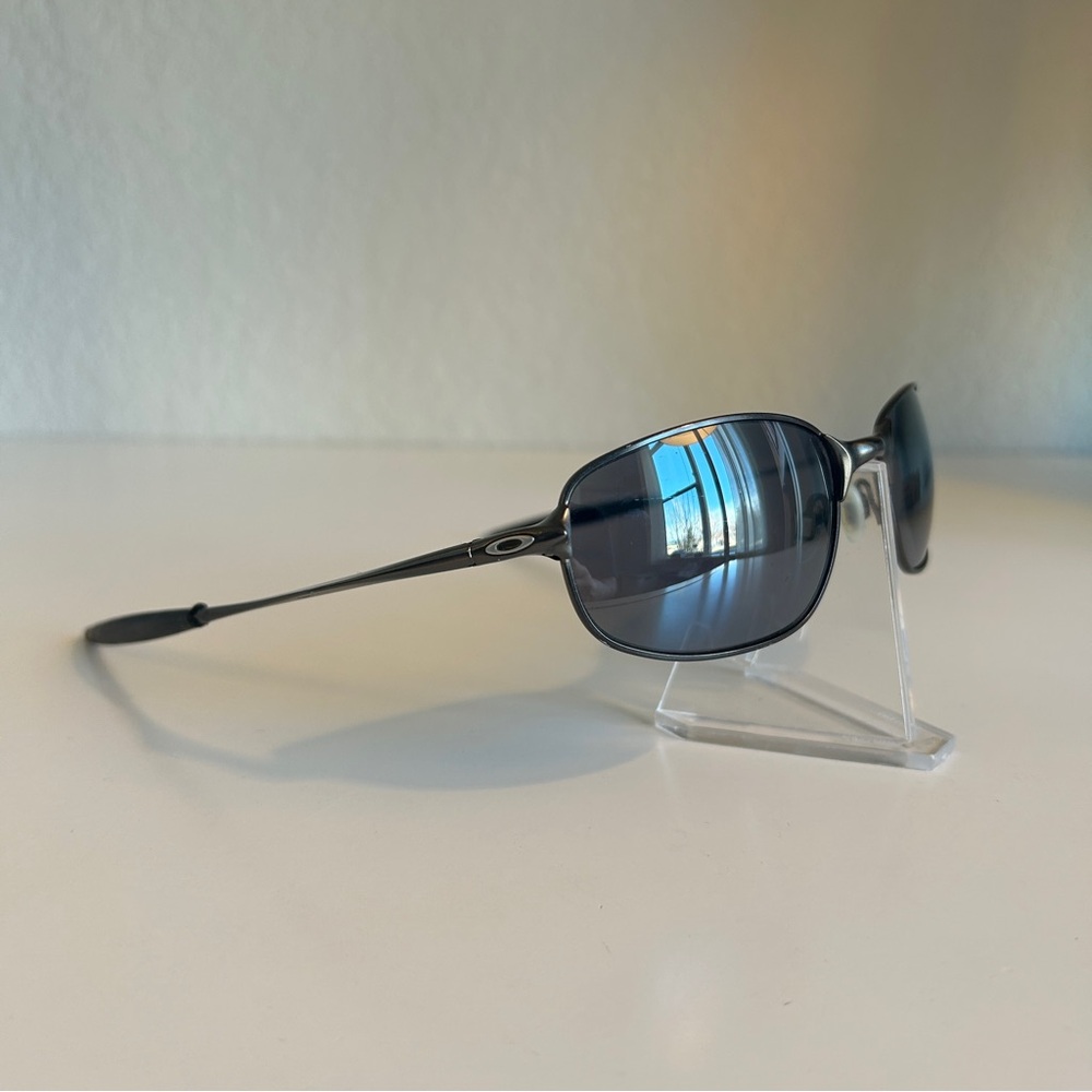 ❌ SOLD ❌ Vintage Oakley • BIG SQUARE WIRE Pewter/ Black Iridium Sunglasses Y2K
